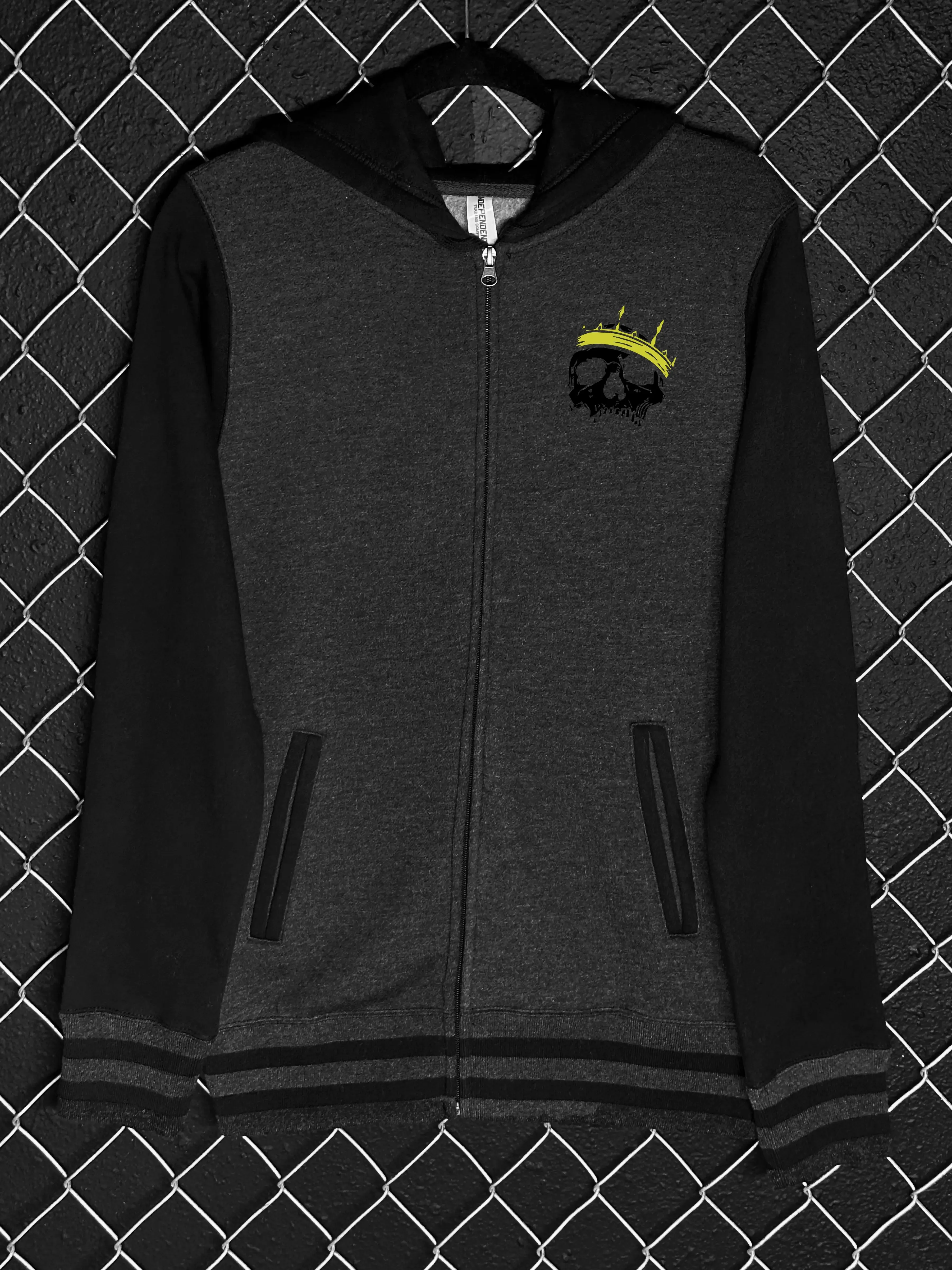 ADJUST VARSITY ZIP UP HOODIE