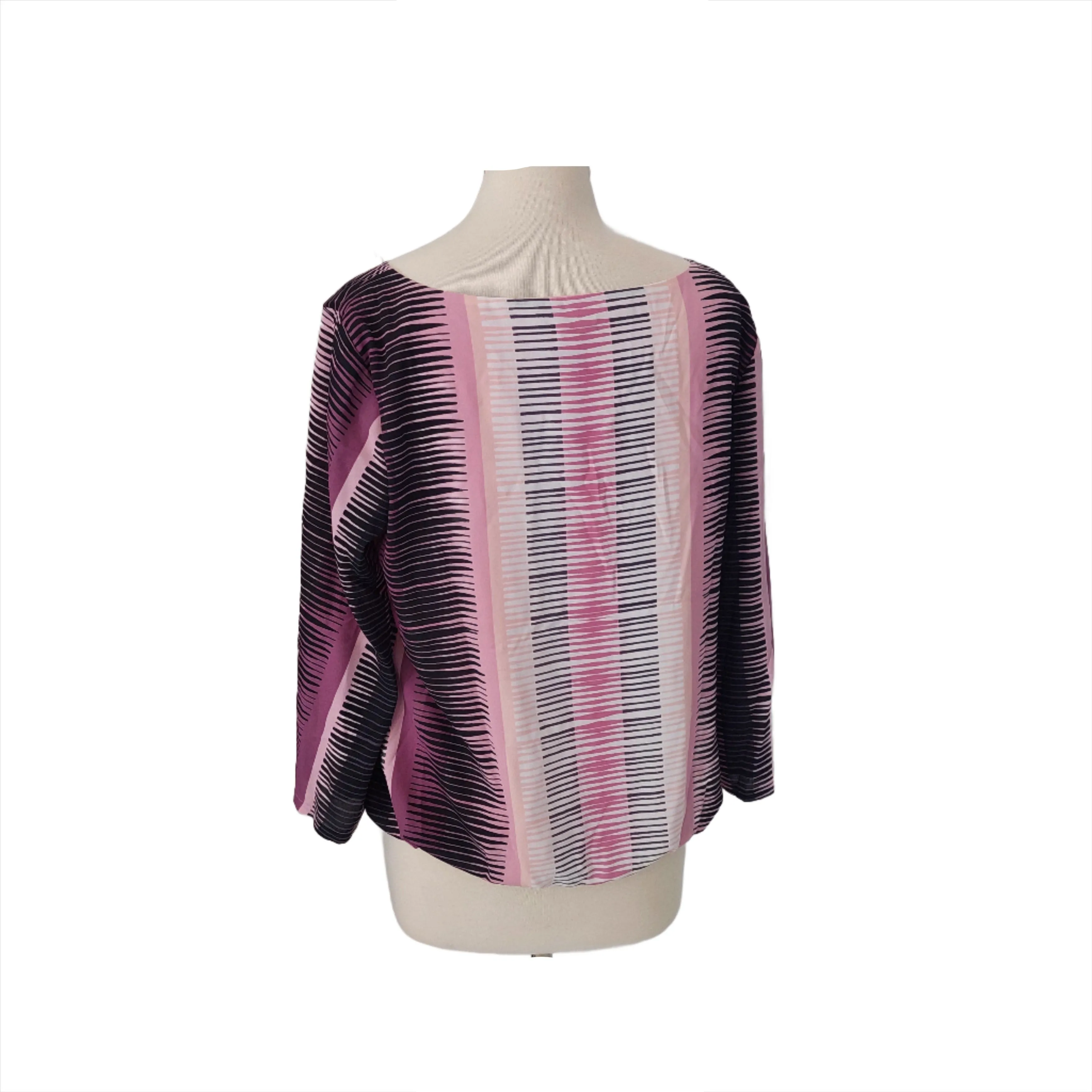 Alfani Purple & Pink Printed Top | Gently Used |