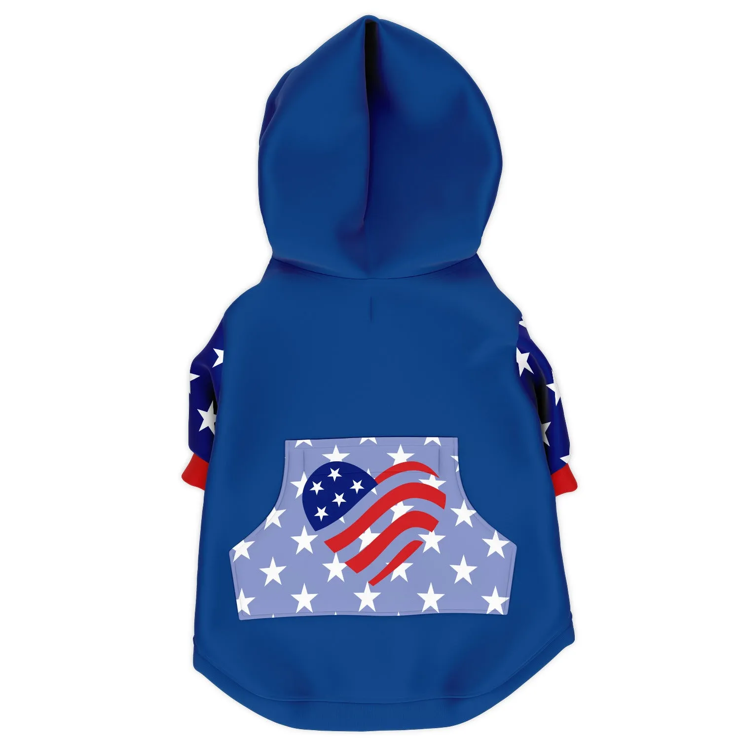 American Flag Heart Athletic Dog Zip Up