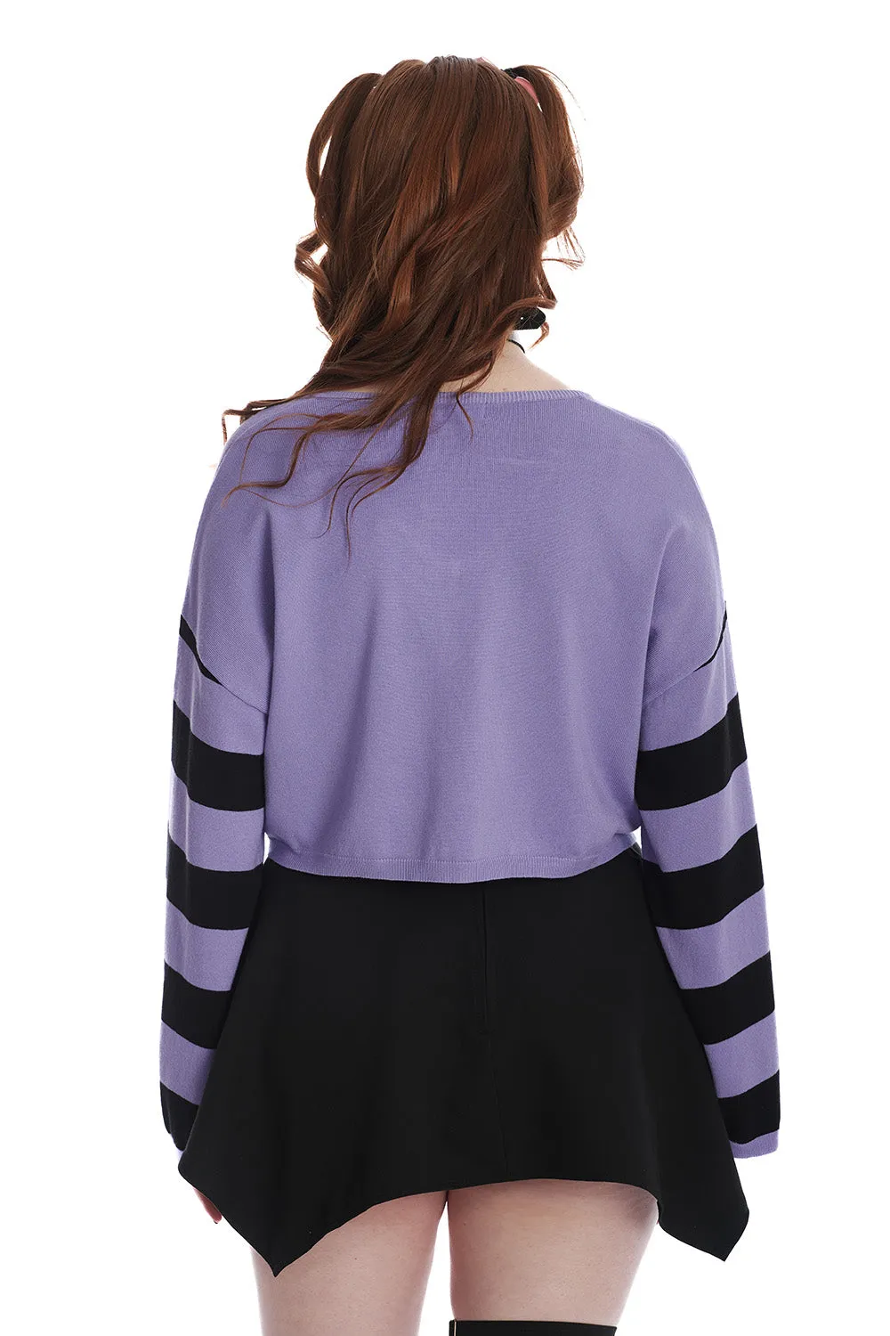 Annabelle Bat Purple Sweater