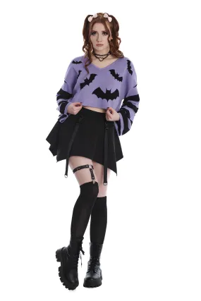 Annabelle Bat Purple Sweater