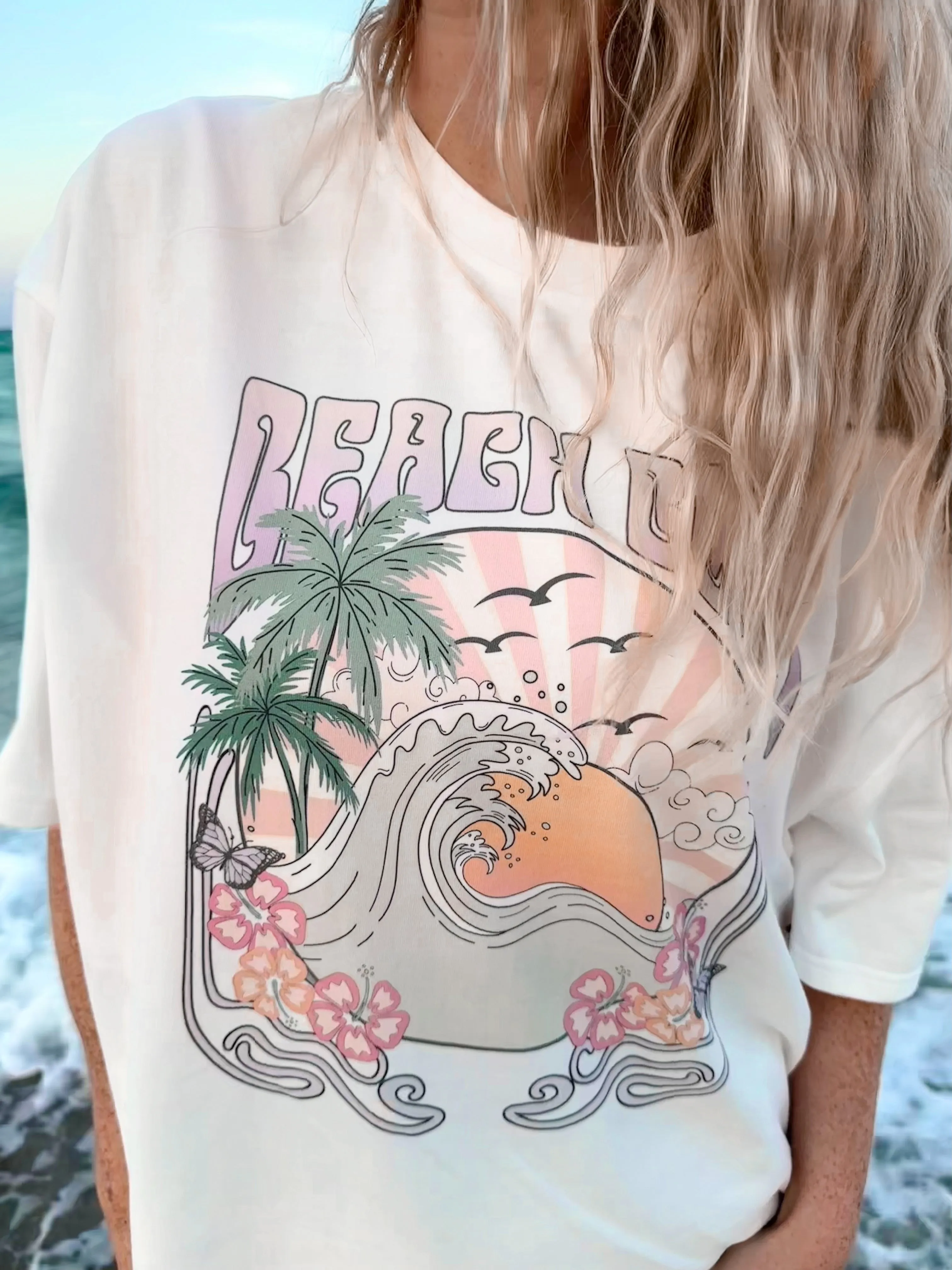 Beach Bum Sunset tee