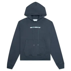 Between Arrow Over Hoodie - Outerspace/White