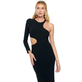 Black Midi Gigi Cut Out Dress