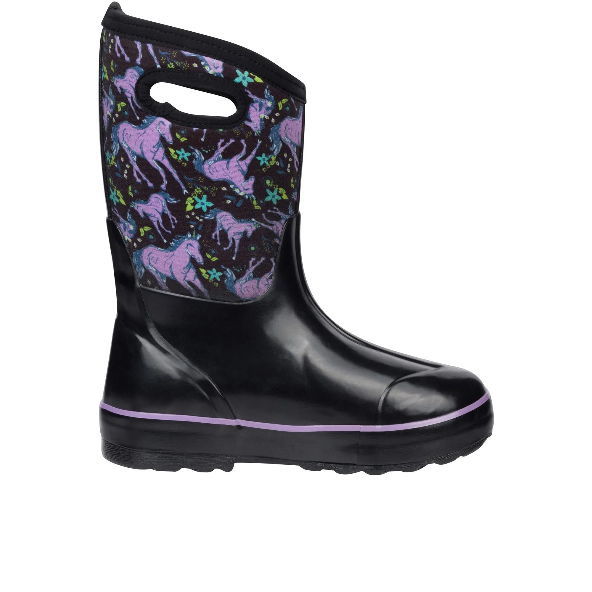 Bogs Childrens Classic II Unicorn Awesome Black Multi