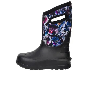 Bogs Childrens Neo-Classic Real Flowers Black Multi