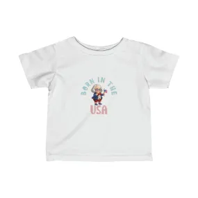 Born in the USA Benjamin Franklin Infant Fine Jersey Tee