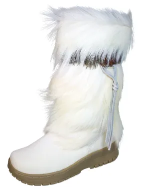 Botas de Invierno para la Nieve de Piel Genuina con Pelo/Pelo de Cabra para Mujer 'Bearpaw' - ID: 7108