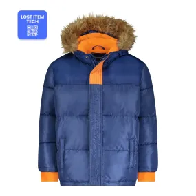 Boys Nordic Coat with Detachable Faux Hood