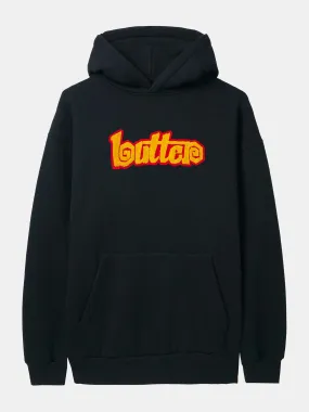 Butter Goods Swirl Pullover Hood - Black