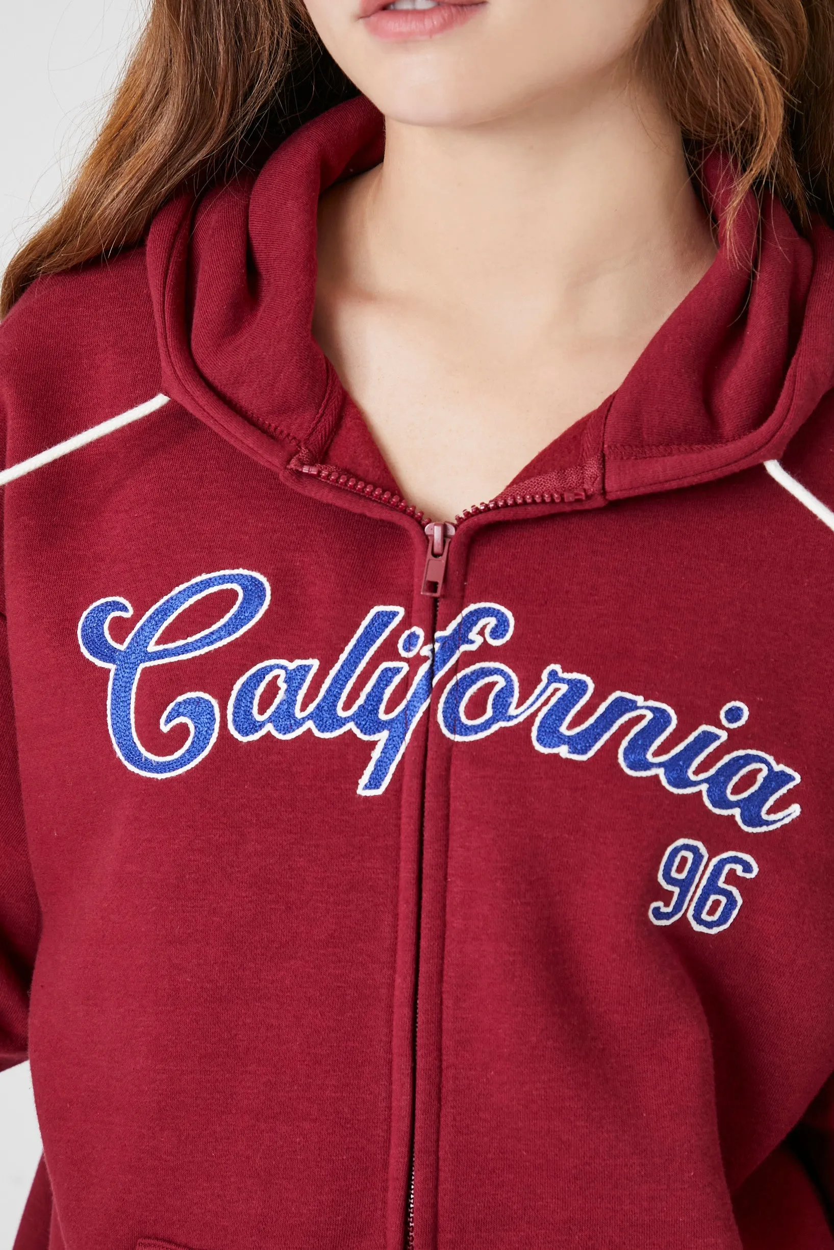 California Graphic Zip-Up Hoodie