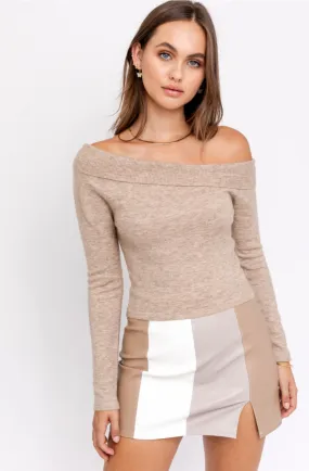 Camille Off The Shoulder Knit Top