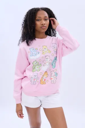 Care Bears And Friends Graphic Crew Neck Sweatshirt