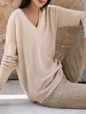 Casual Solid Plus Size Sweaters