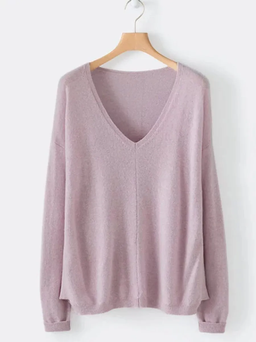 Casual Solid Plus Size Sweaters