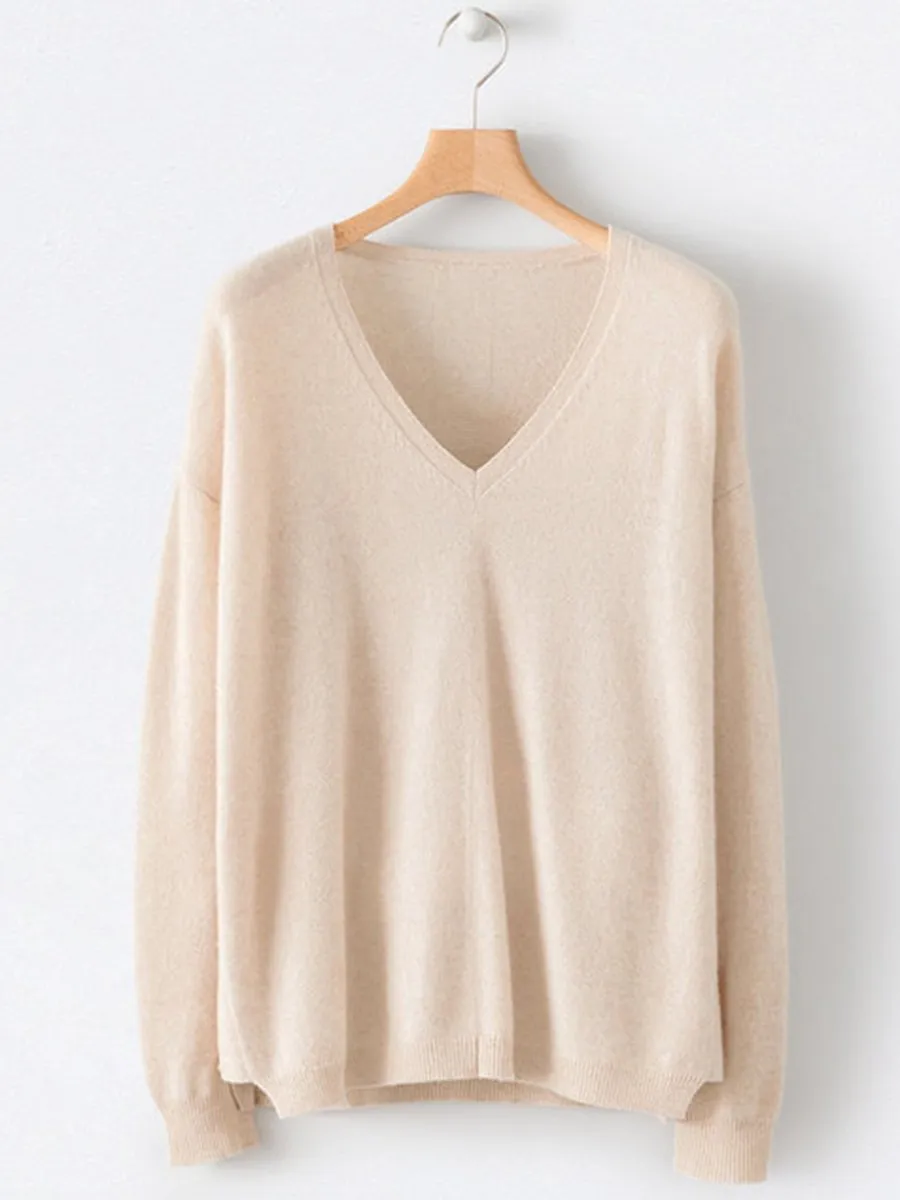 Casual Solid Plus Size Sweaters