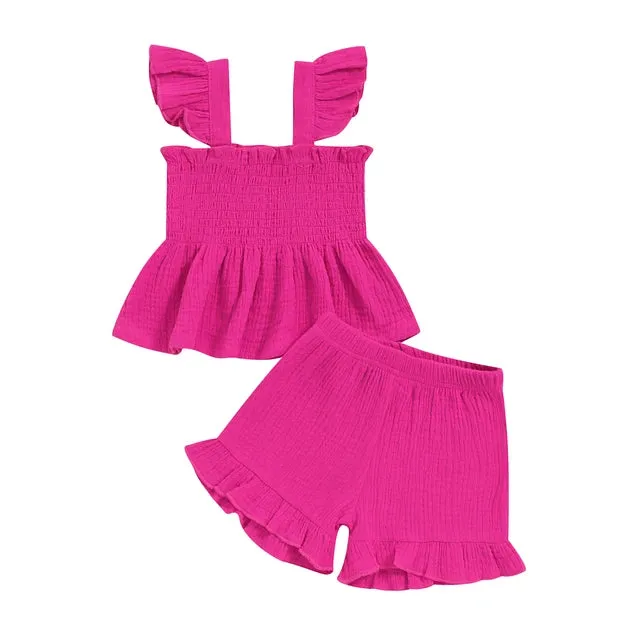 CHARLENE Smocked Summer Outfit