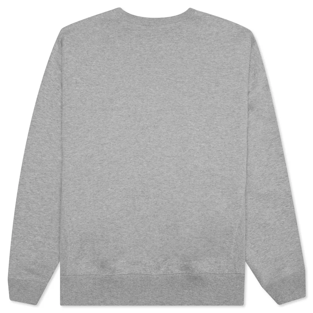 College CO L/S Crewneck - Grey