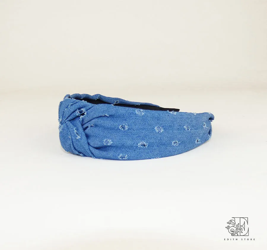 Denim headband