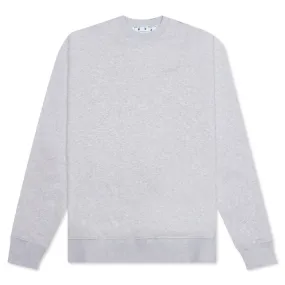 Diag Tab Slim Crewneck - Melange Grey