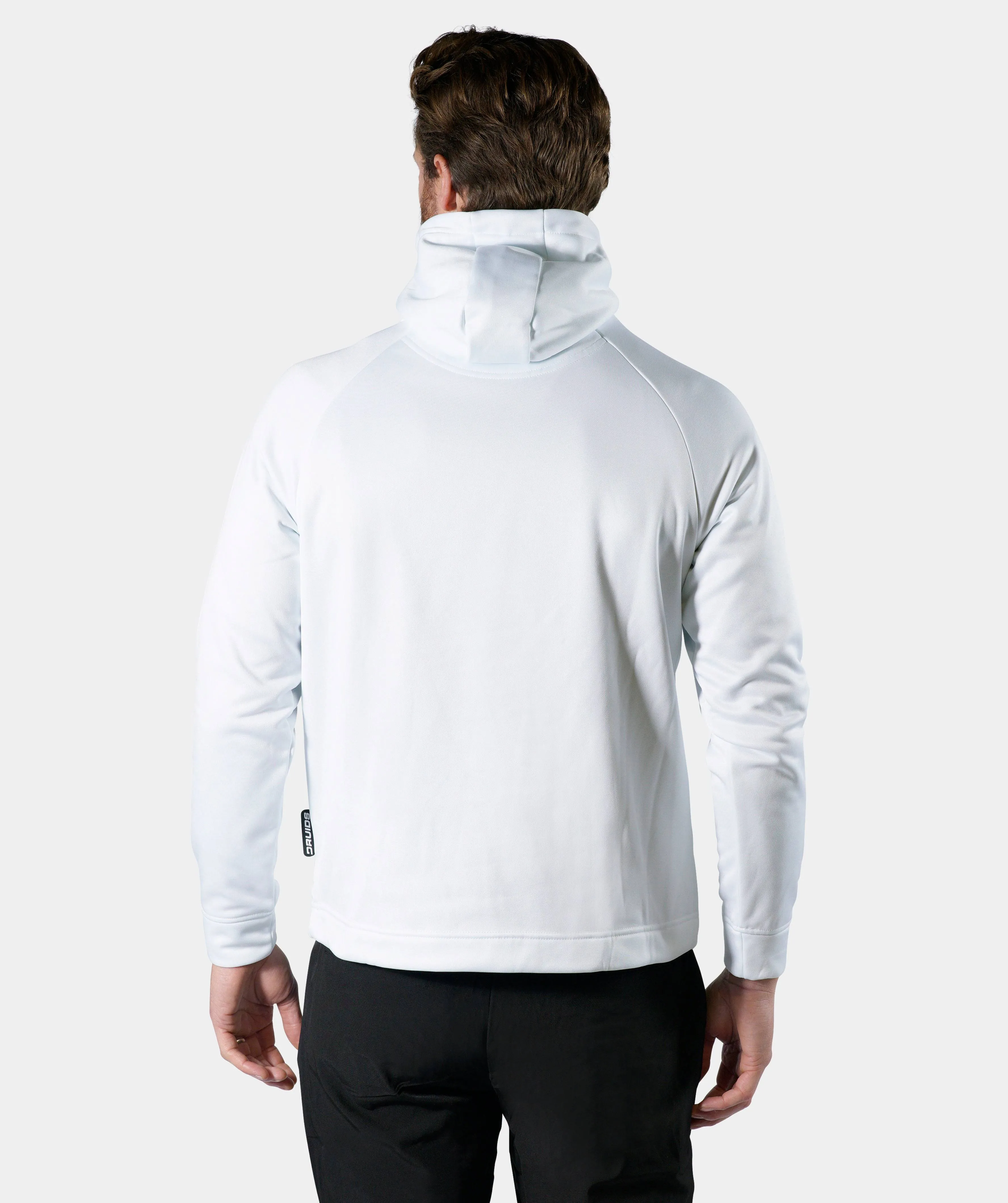 EMBOSSED HOODIE - WHITE