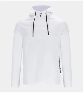 EMBOSSED HOODIE - WHITE