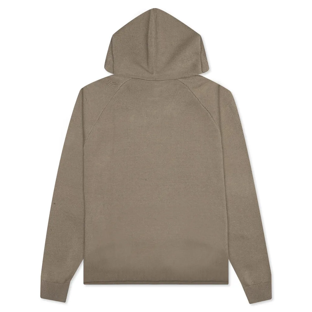 Essentials Knit Hoodie - Oak