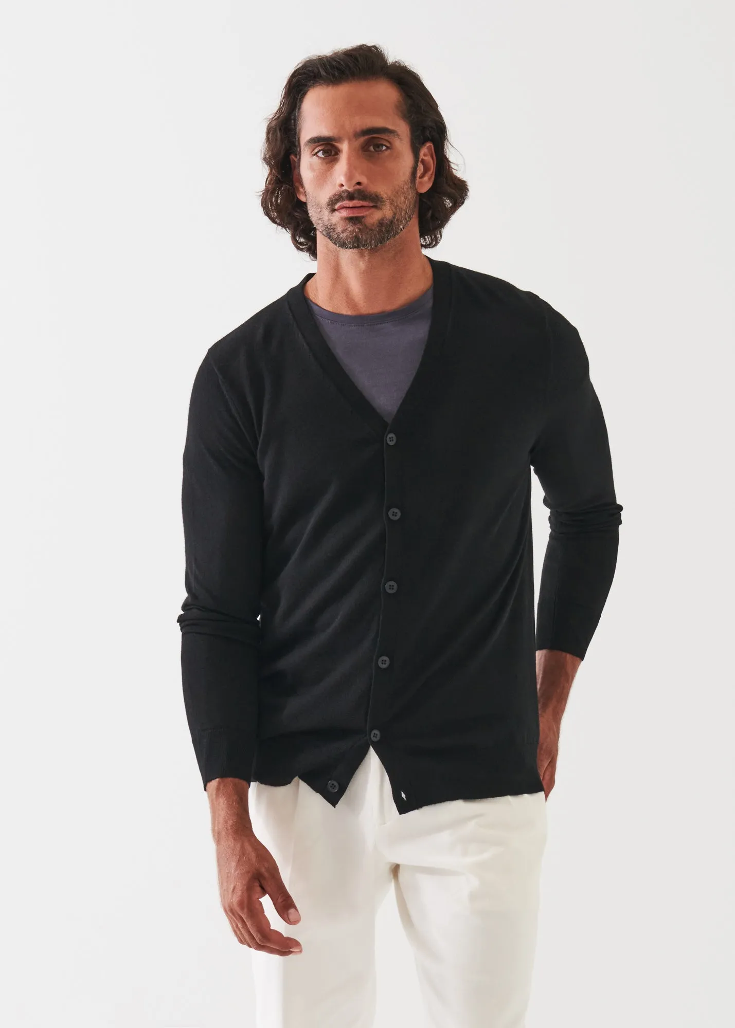 EXTRA-FINE MERINO CARDIGAN