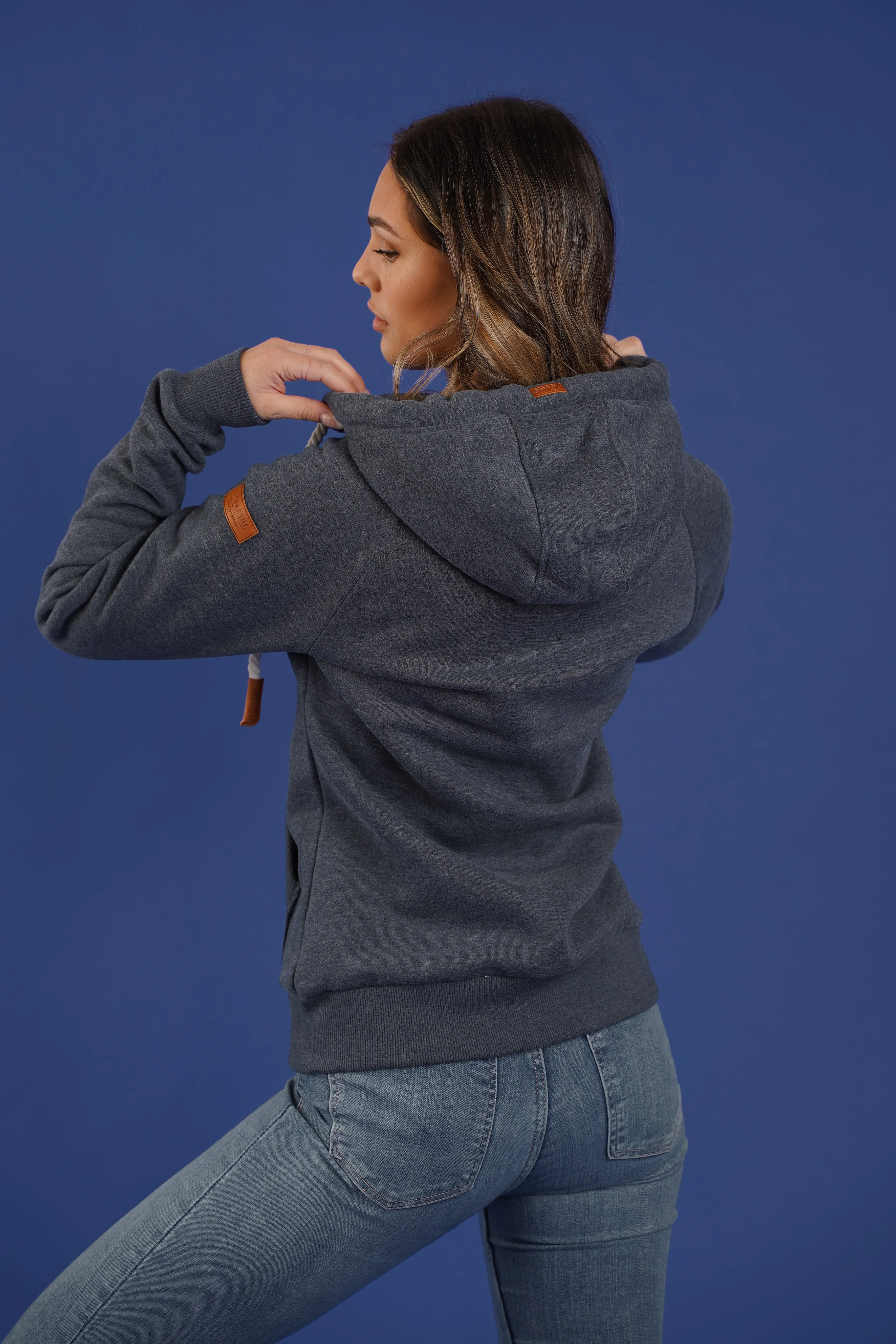 Hera Navy Zip Hoodie