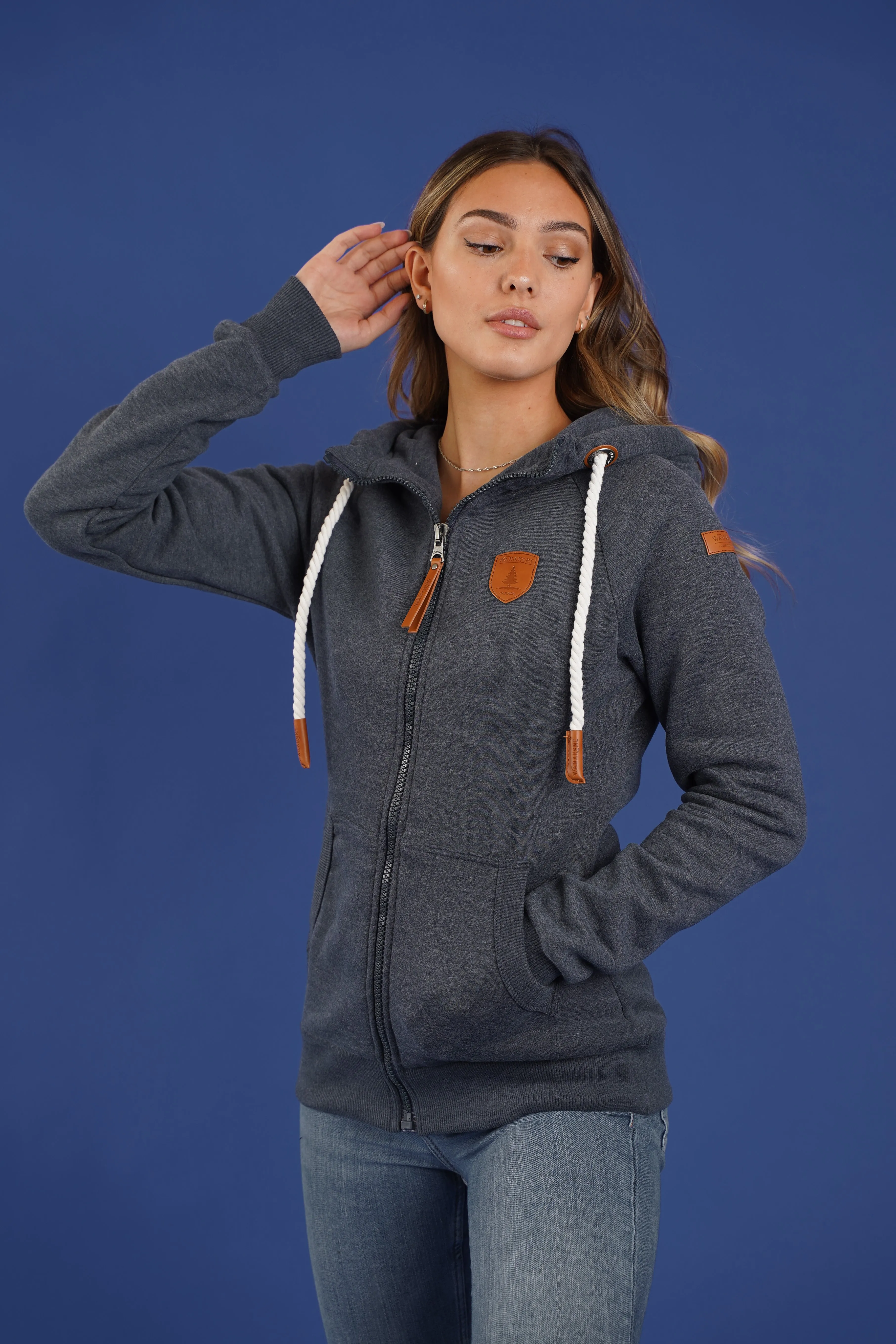 Hera Navy Zip Hoodie