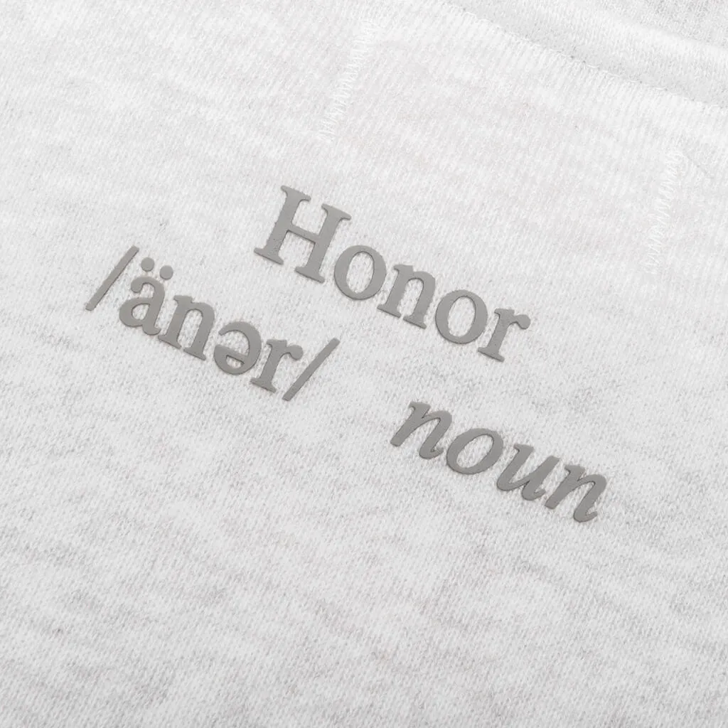 Honor The Gift Honor Code Crewneck - Light Heather