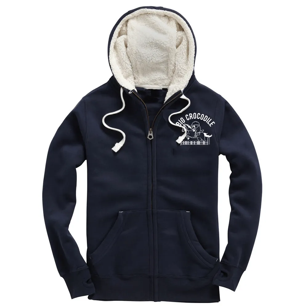 Horserider Fleece Lined Zip Up Hoodie