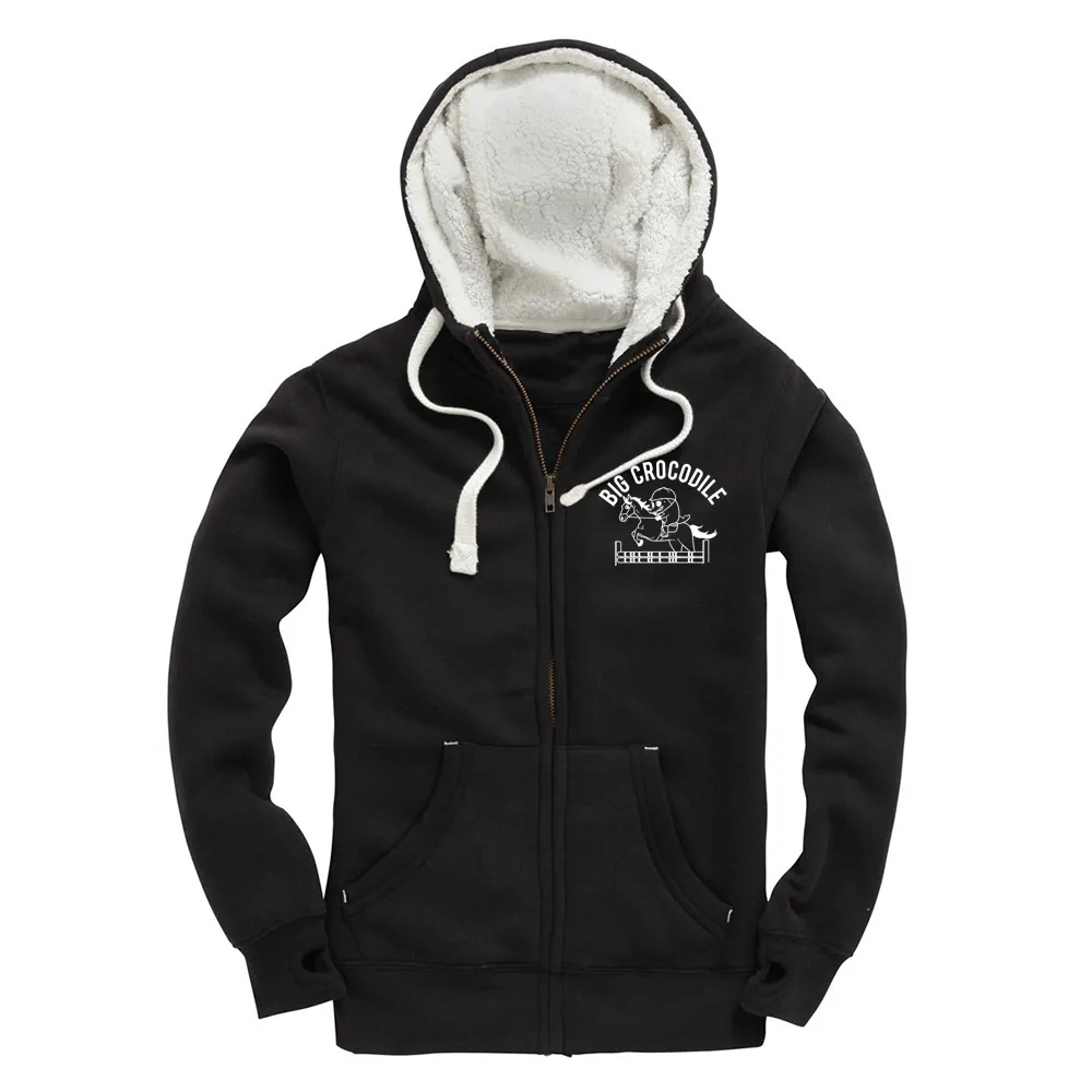 Horserider Fleece Lined Zip Up Hoodie