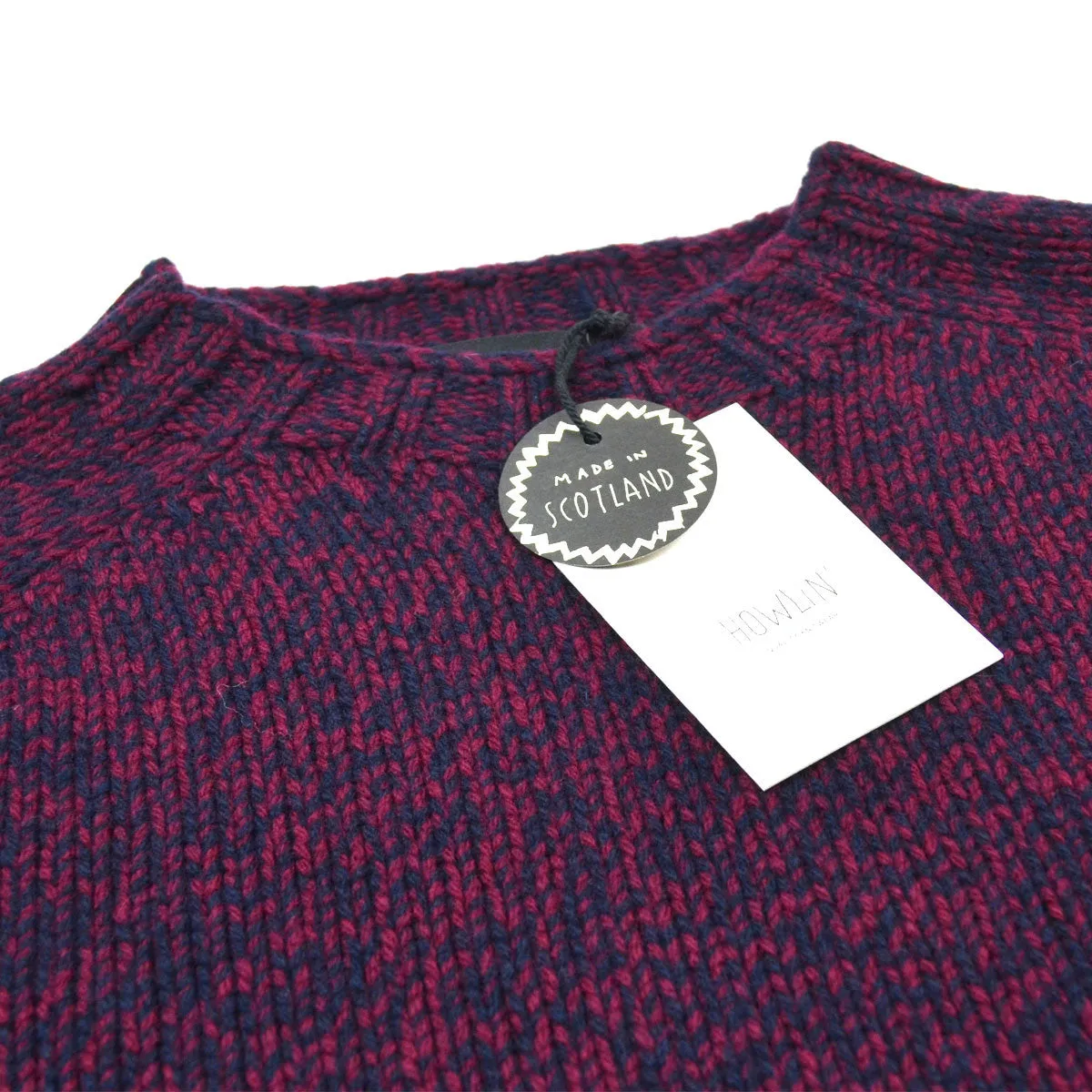 Howlin' - Barabas Wool Sweater - Navy / Bordeaux