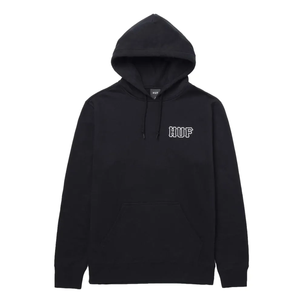 HUF BARB WIRE CLASSIC H P/O HOODIE-BLACK