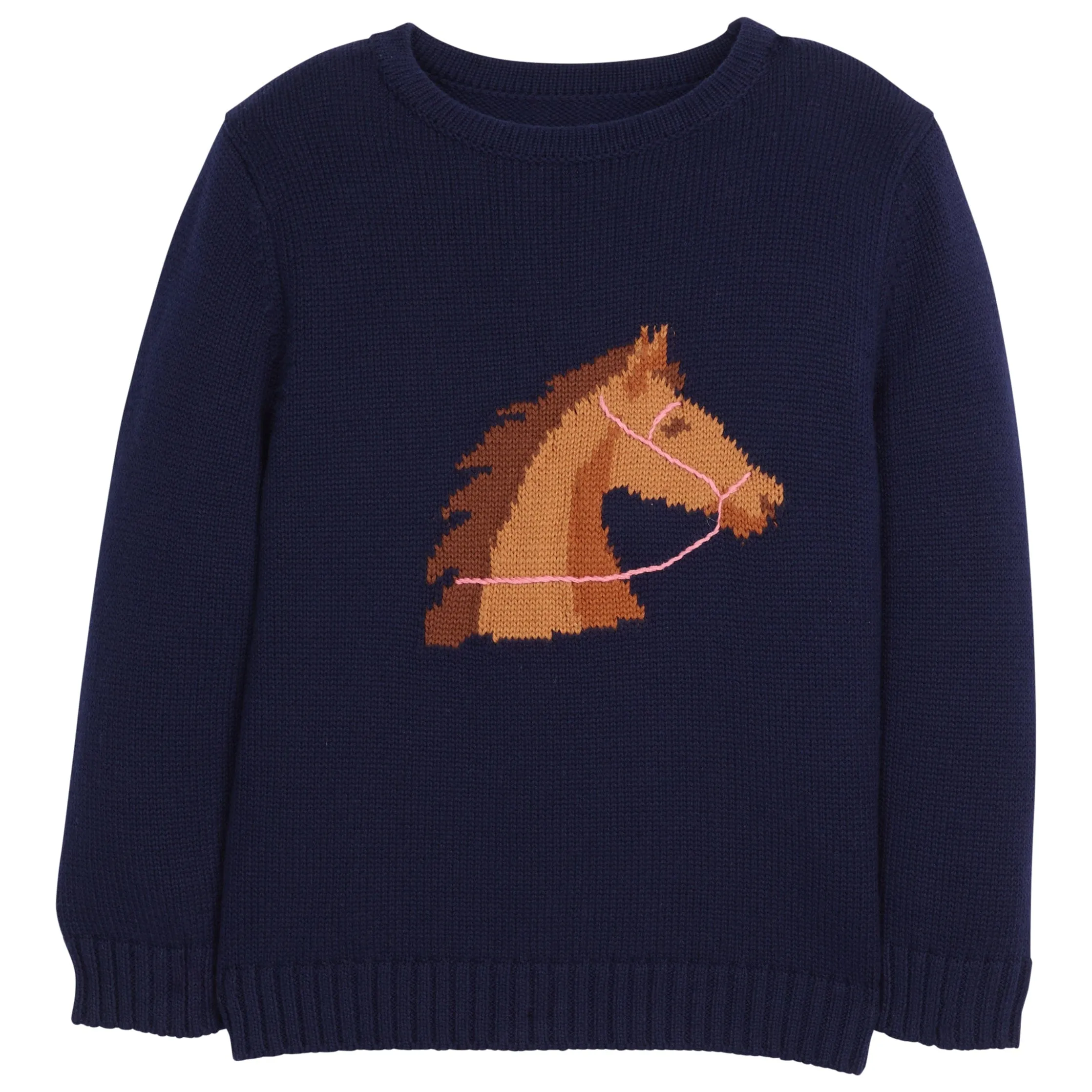 Intarsia Sweater - Girl Horse