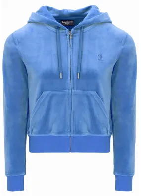 Juicy Couture Madison Contrast Velour Hoodie - Ultramarine