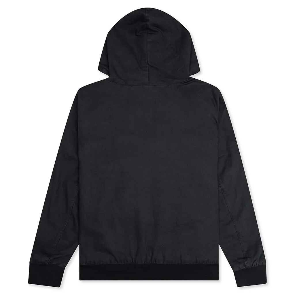 Life Padded Hooded Jacket - Off Noir/White