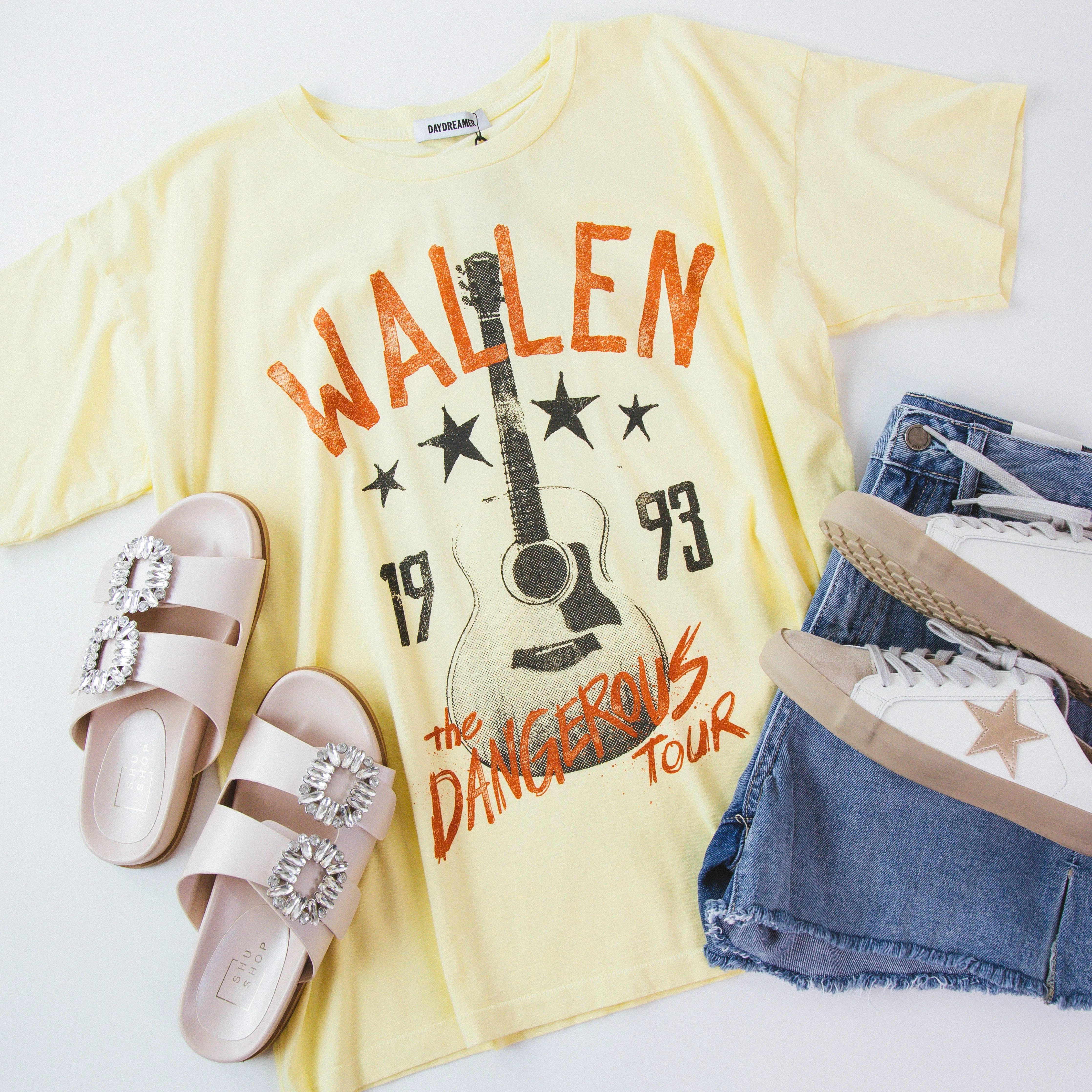 Morgan Wallen Dangerous Tour Merch Tee, Lemon | Daydreamer