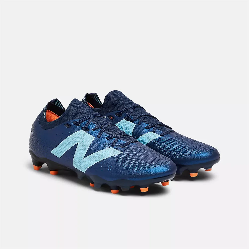 New Balance Tekela Pro Low V4  FG Football Boots (Navy/Sky Blue/Hot Mango)