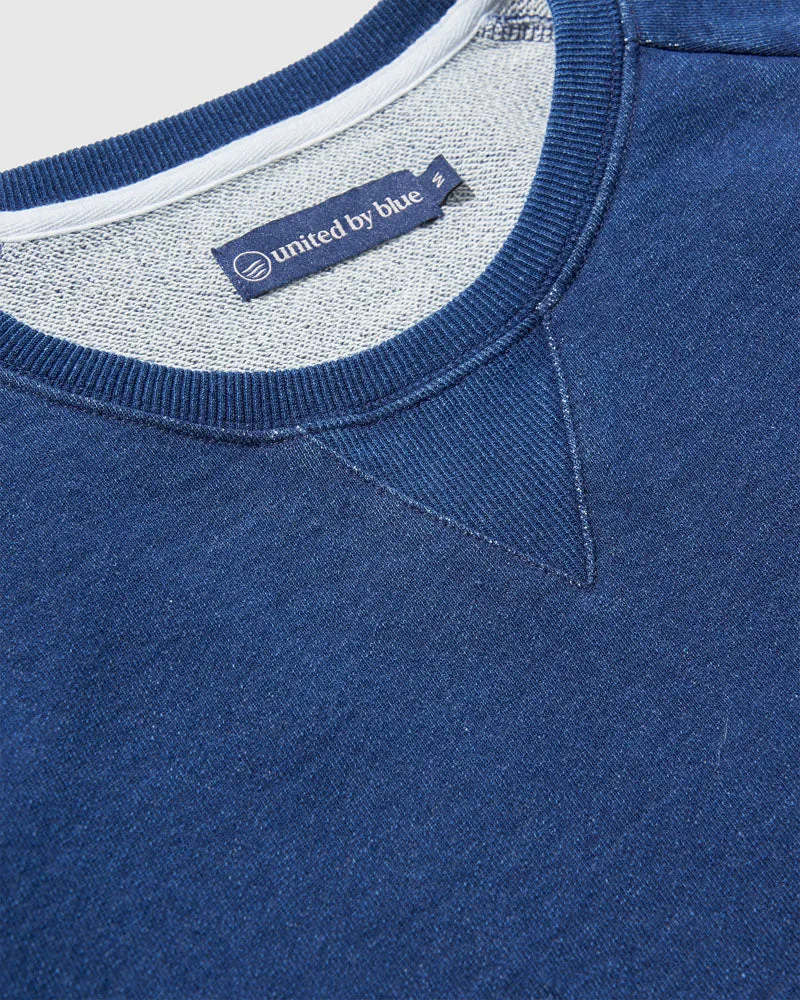 Organic Indigo Throwback Sweatshirt