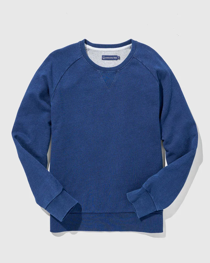 Organic Indigo Throwback Sweatshirt