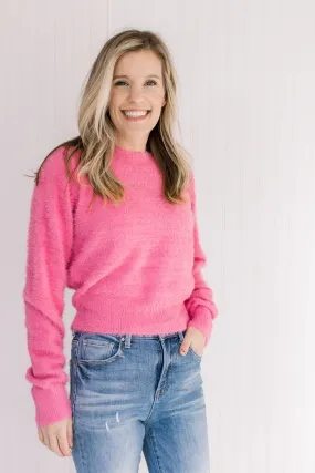 Pink Fuzzy Sweater