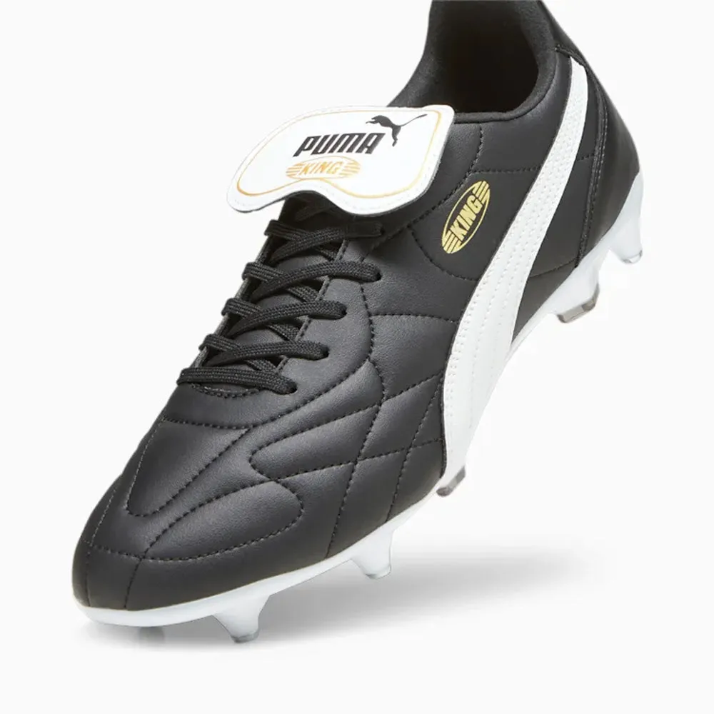 Puma King Top MxSG Football Boots (Black/White)