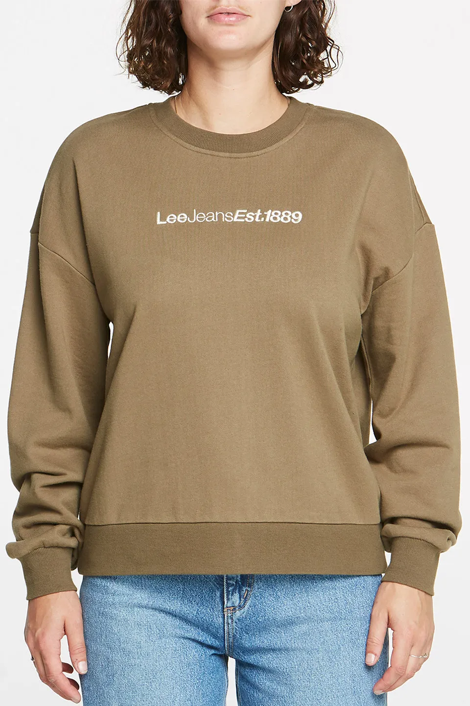 Relaxed LS Jasper Olive Sweat