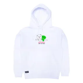 RIPNDIP BUDDY SYSTEM HOODIE-WHITE