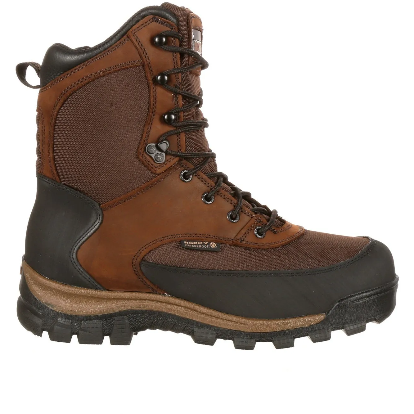 Rocky Men's Core 8" WP 800G Ins Outdoor Boot - Brown - FQ0004753