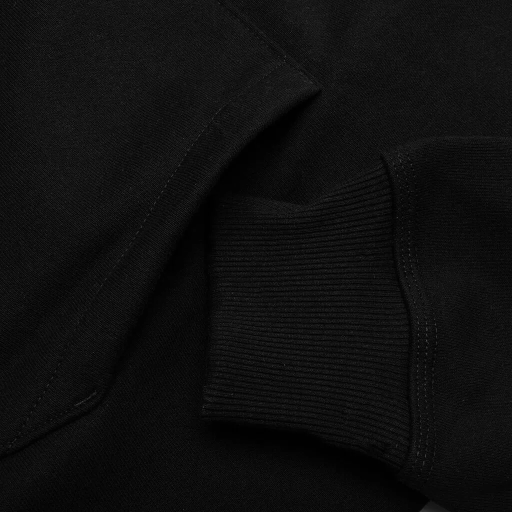 Skull Crest Hoodie - Black