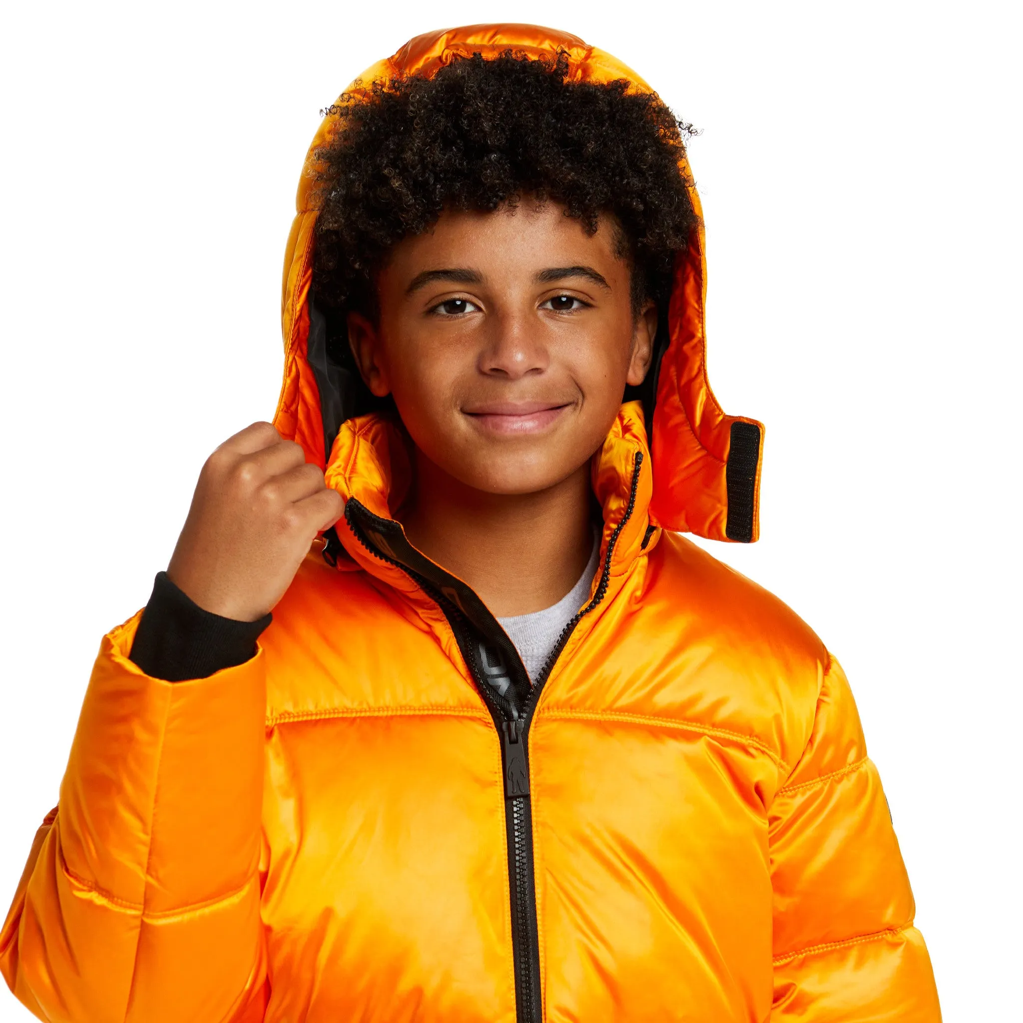 SPACEONE x Andy & Evan | Galactic Puffer Jacket | Orion Orange