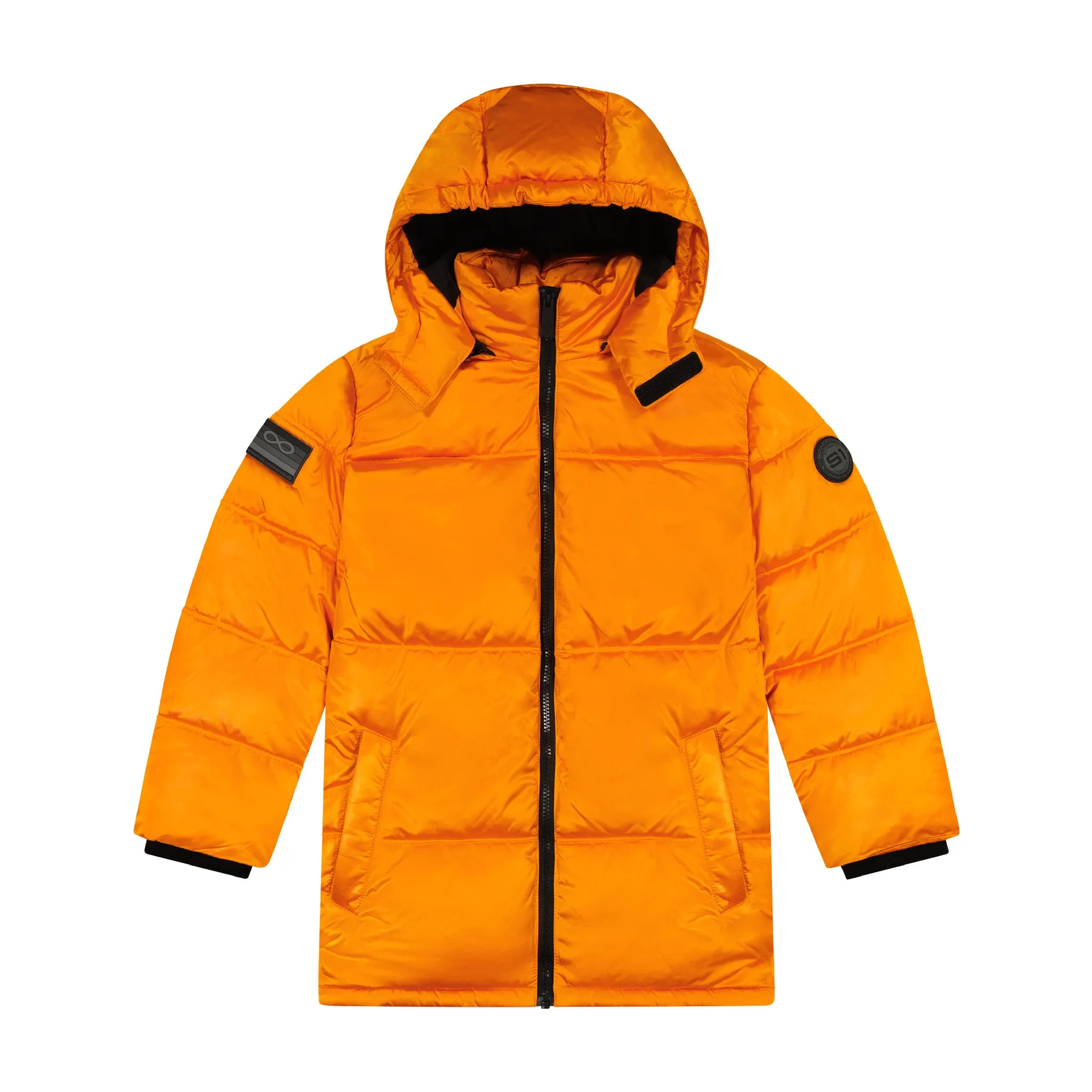 SPACEONE x Andy & Evan | Galactic Puffer Jacket | Orion Orange